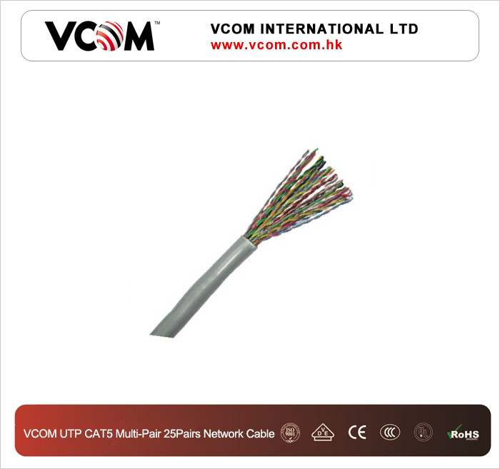 Cble rseau VCOM UTP CAT5 Multi-Pair 25Pairs