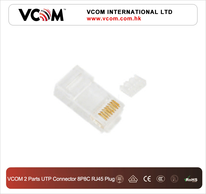 Connecteur VCOM  deux pices UTP 8P8C RJ45 