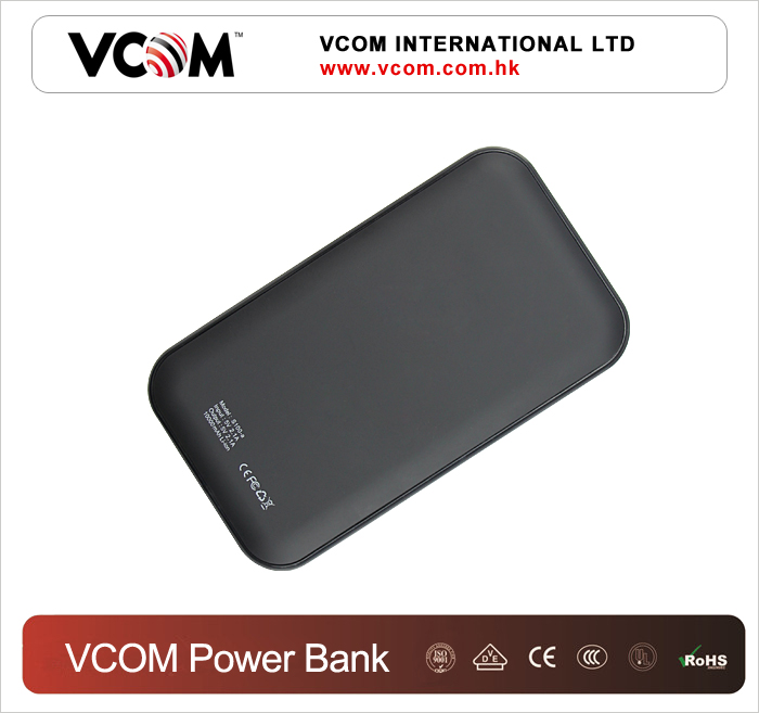 Banque d'alimentation portable VCOM de luxe Noir