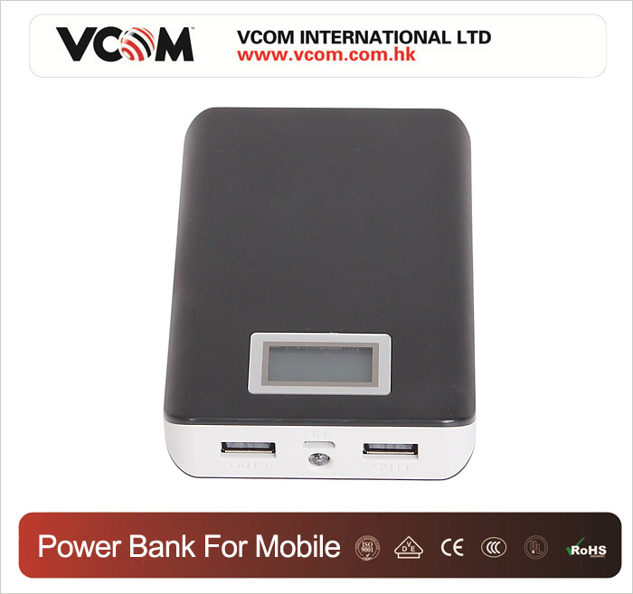 Banque d'alimentation portable VCOM 10400mah pour mobile