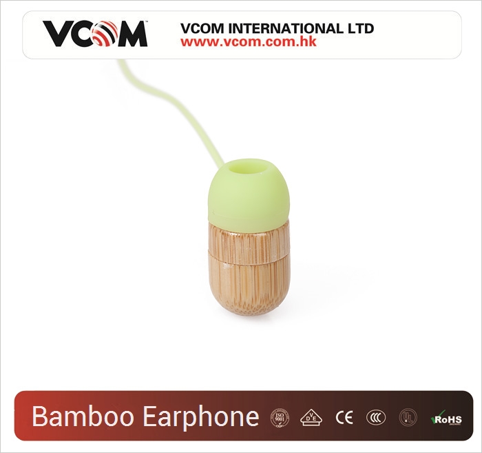 Ecouteurs VCOM Style Bamboo 