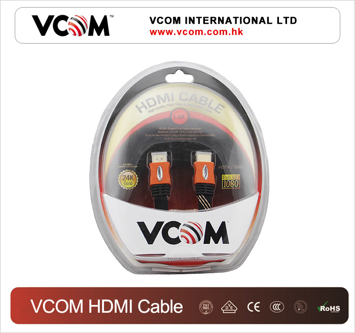 Cble HDMI VCOM plat  roulement facile