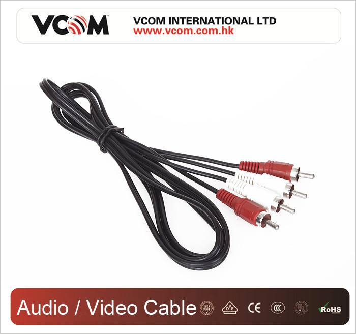 VCOM 2 Fiches RCA branchs  2 Fiches RCA pour TV