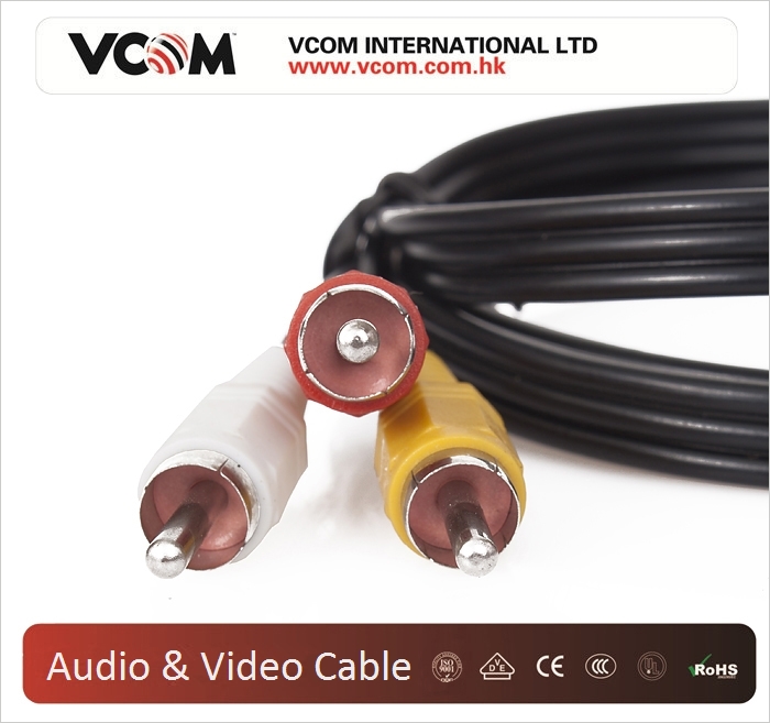 VCOM M / M cble audio vido 3RCA Pour 3RCA 