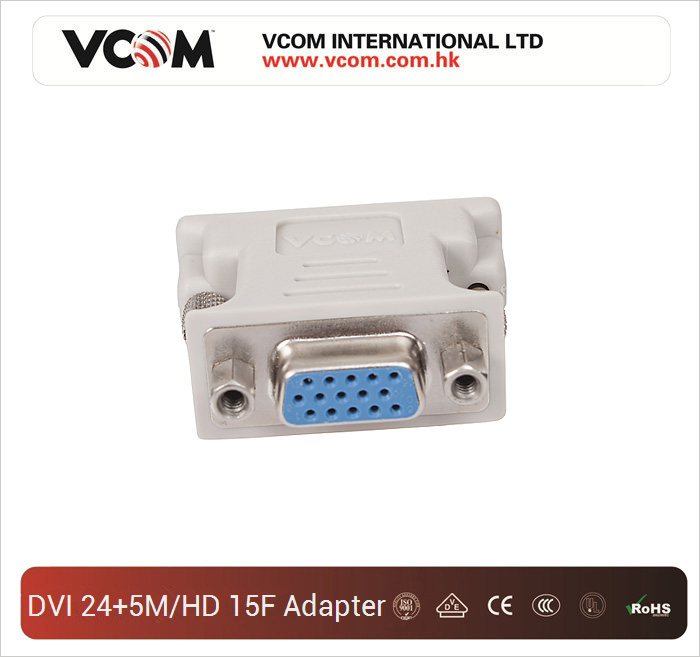 Adaptateur VCOM DVI 24 + 5 mle vers VGA femelle 