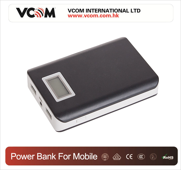 Banque d'alimentation portable VCOM 10400mah pour mobile