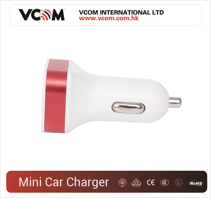 Mini Chargeur de voiture USB VCOM  2 ports