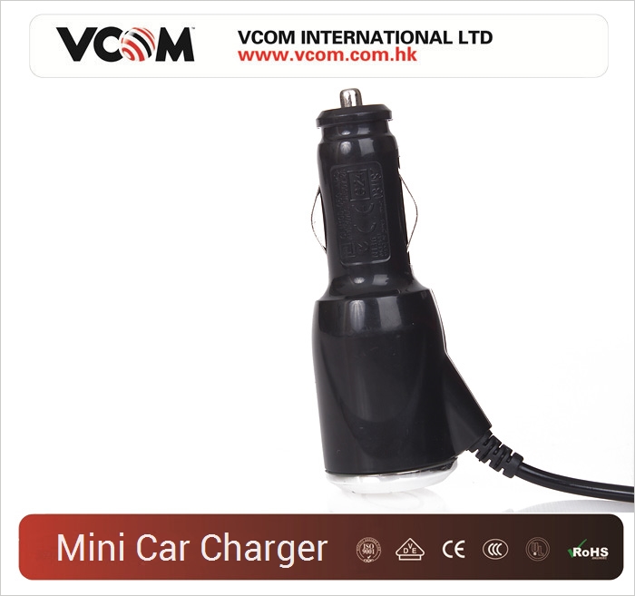 Mini Chargeur de voiture USB VCOM vers micro USB