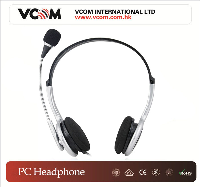 Casque VCOM stro avec microphone pour PC