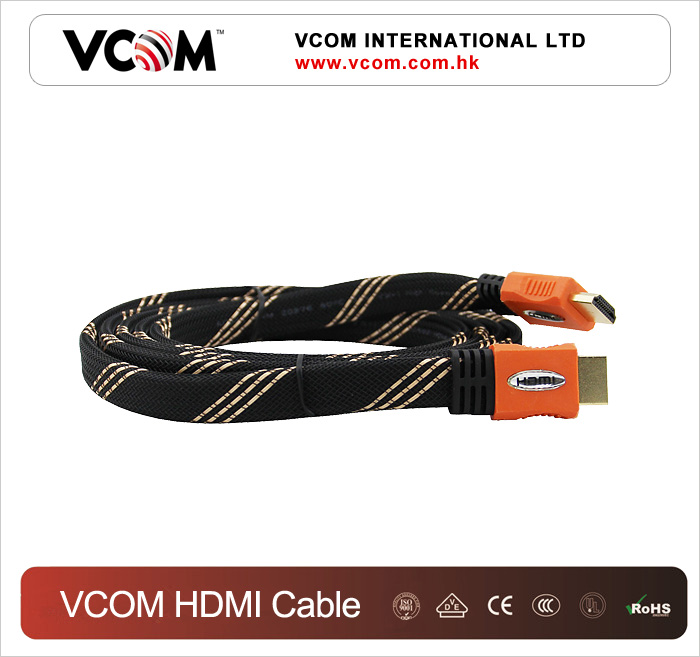 Cble HDMI VCOM plat  roulement facile