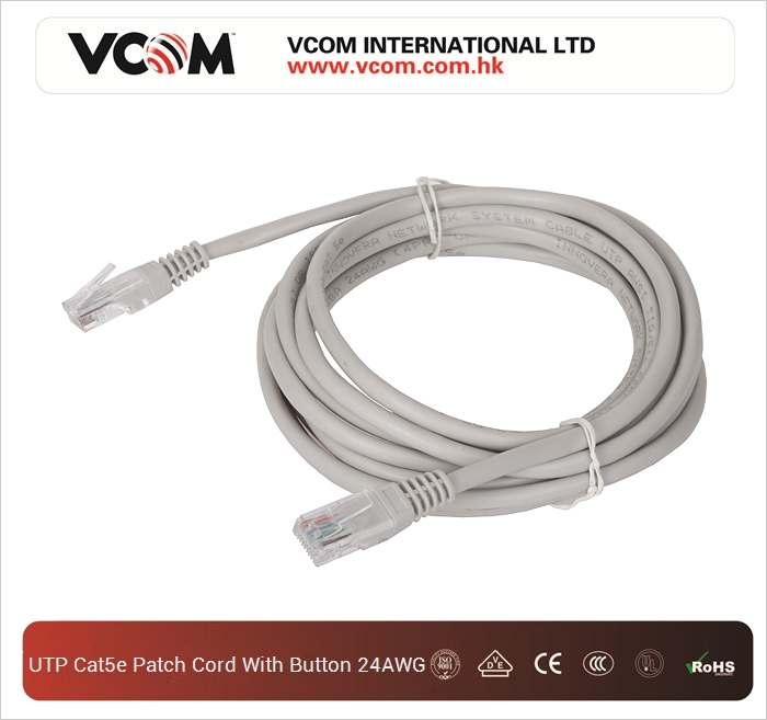 Corde VCOM UTP CAT5e Gris