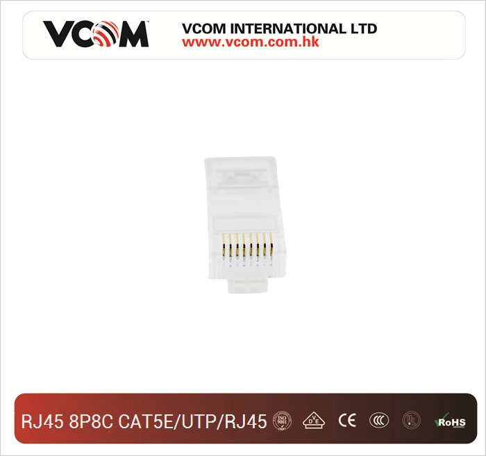 Fiche VCOM CAT5e RJ45 UTP 8P8C 