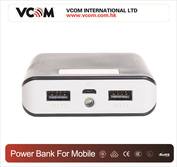 Banque d'alimentation portable VCOM 10400mah pour mobile