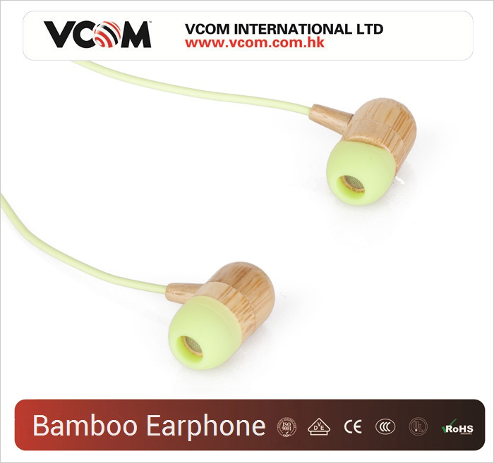 Ecouteurs VCOM Style Bamboo 