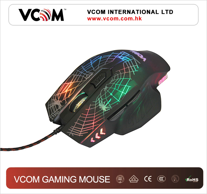 Souris VCOM LED colore pour jeu avec un style particulier