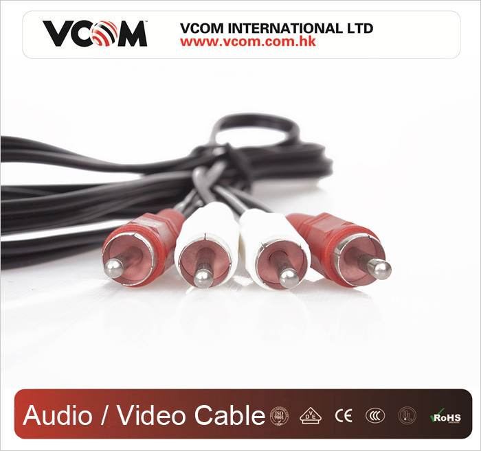 VCOM 2 Fiches RCA branchs  2 Fiches RCA pour TV