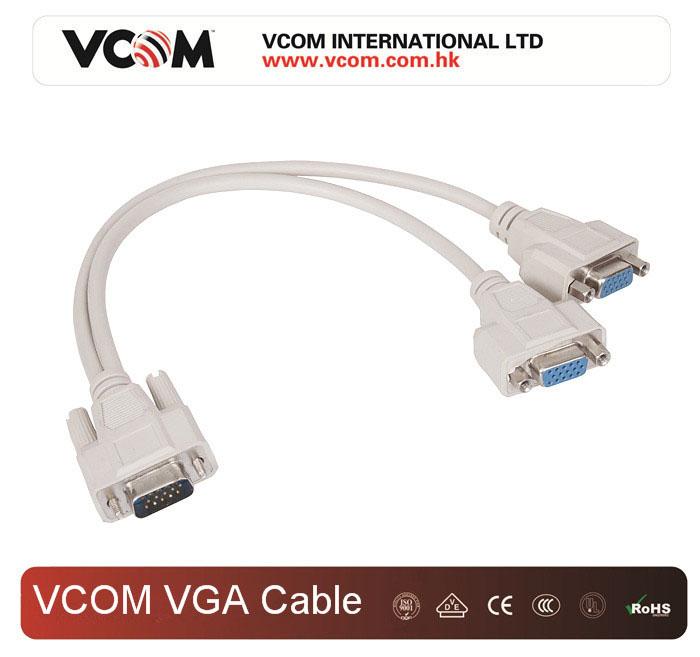 Cble VCOM  HD15M / 2x15F VGA 