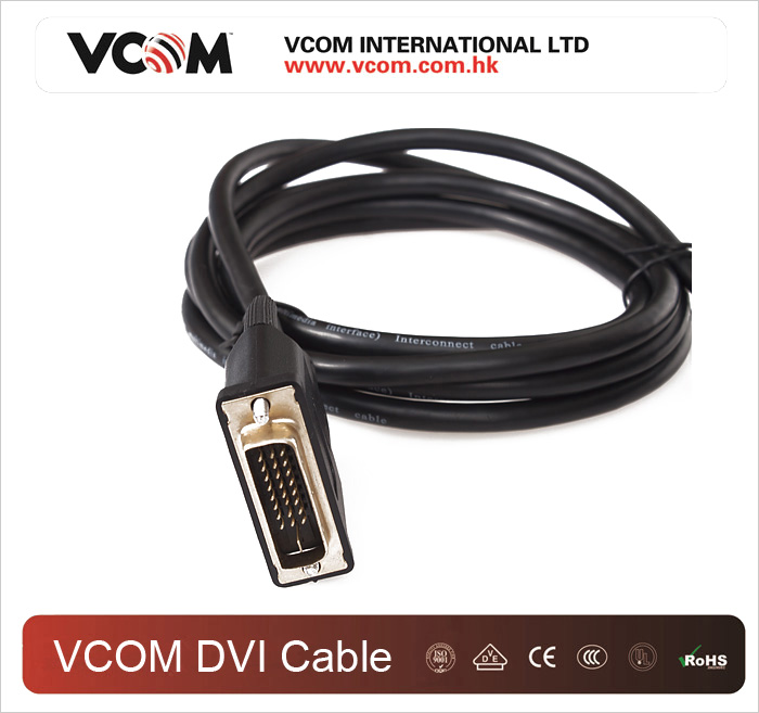 Cble VCOM noir mle  mle DVI vers HDMI