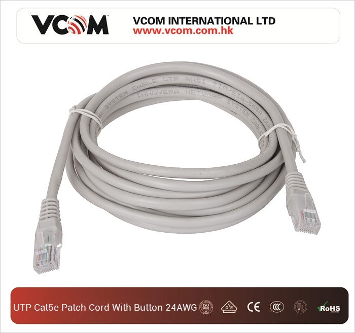 Corde VCOM UTP CAT5e Gris