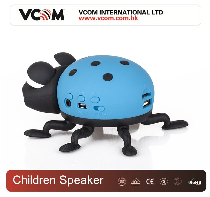 Mini haut-parleur VCOM pour enfants aliment par batterie portable