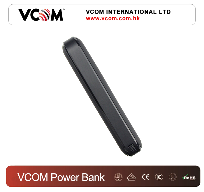 Banque d'alimentation portable VCOM de luxe Noir