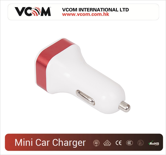 Mini Chargeur de voiture USB VCOM  2 ports