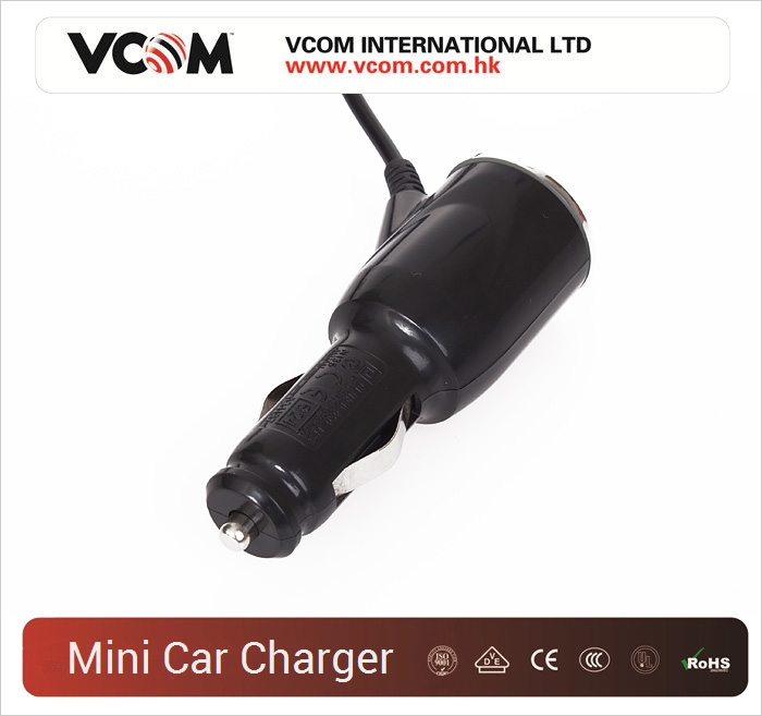 Mini Chargeur de voiture USB VCOM vers micro USB