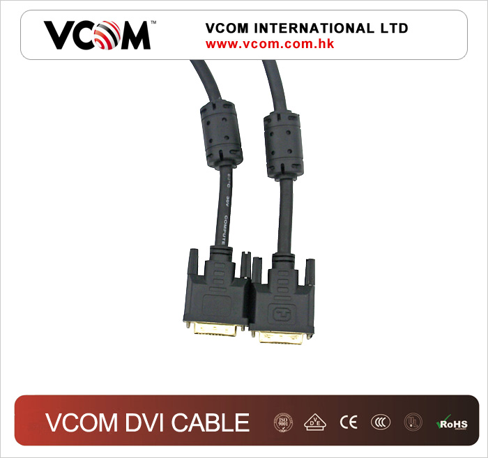 cble DVI VCOM 24 + 1 M / M + 2 ferrites