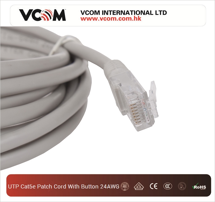 Corde VCOM UTP CAT5e Gris