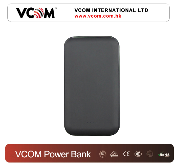 Banque d'alimentation portable VCOM de luxe Noir