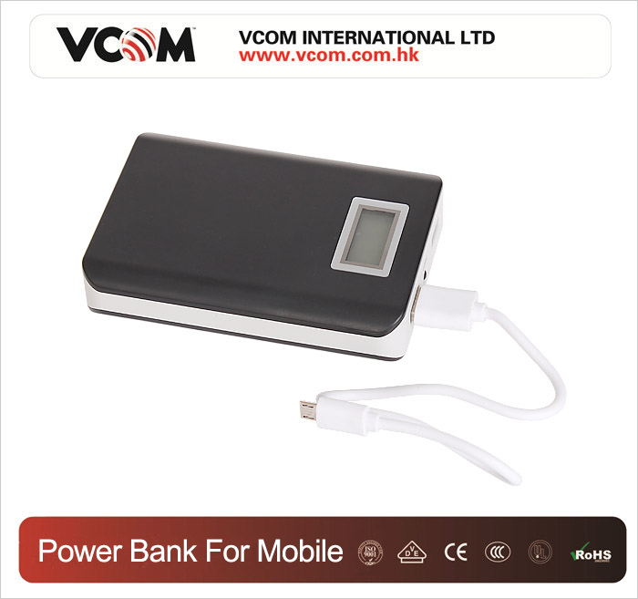 Banque d'alimentation portable VCOM 10400mah pour mobile