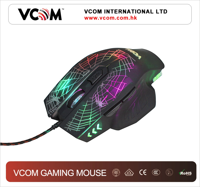 Souris VCOM LED colore pour jeu avec un style particulier