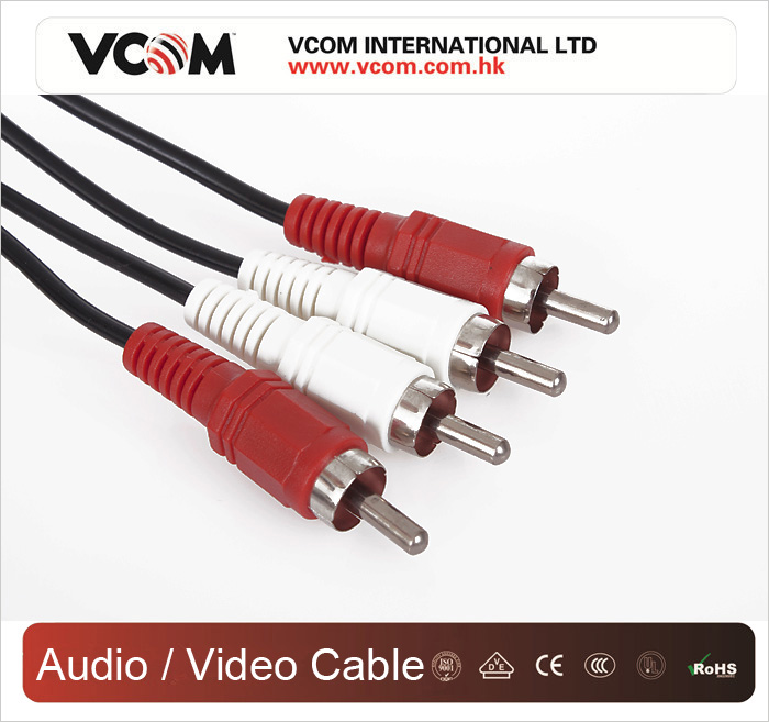 VCOM 2 Fiches RCA branchs  2 Fiches RCA pour TV