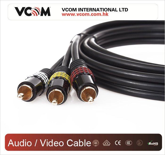 VCOM 3,5 M / M Cble 3RCA Audio Vido