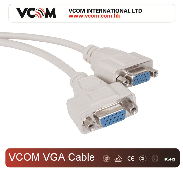 Cble VCOM  HD15M / 2x15F VGA 