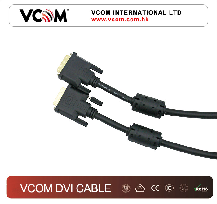 cble DVI VCOM 24 + 1 M / M + 2 ferrites