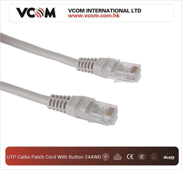 Corde VCOM UTP CAT5e Gris