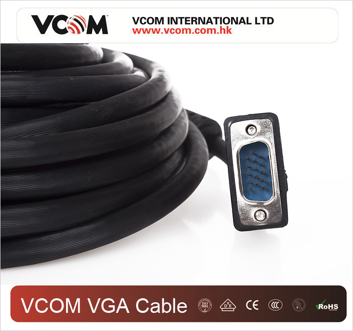 Cble VGA VCOM HD 15 M / M 3 + 4 +2 ferrite 