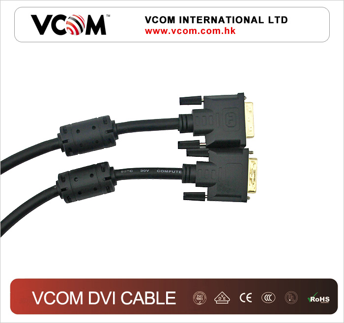 cble DVI VCOM 24 + 1 M / M + 2 ferrites