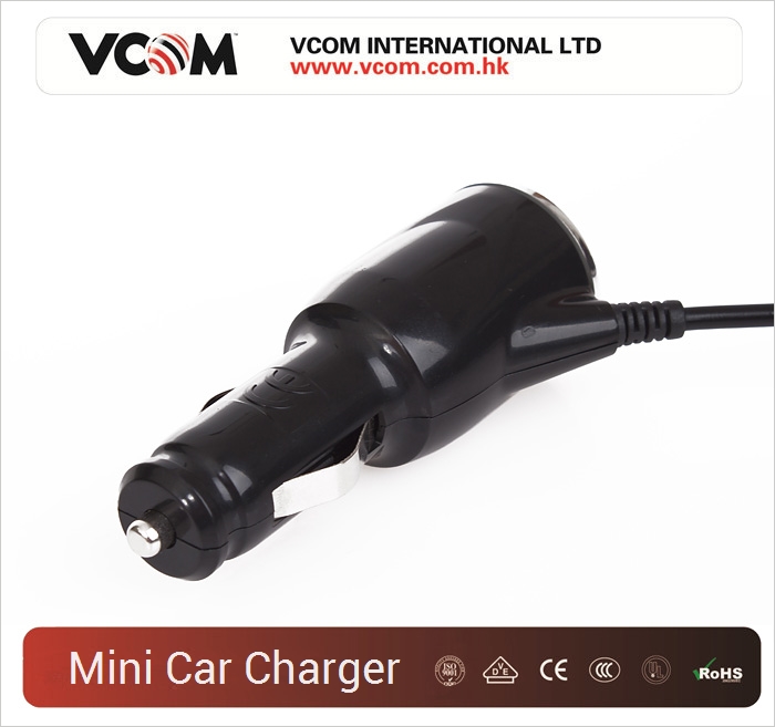 Mini Chargeur de voiture USB VCOM vers micro USB