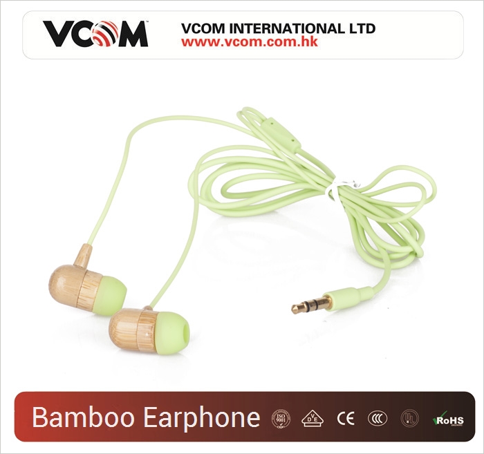 Ecouteurs VCOM Style Bamboo 