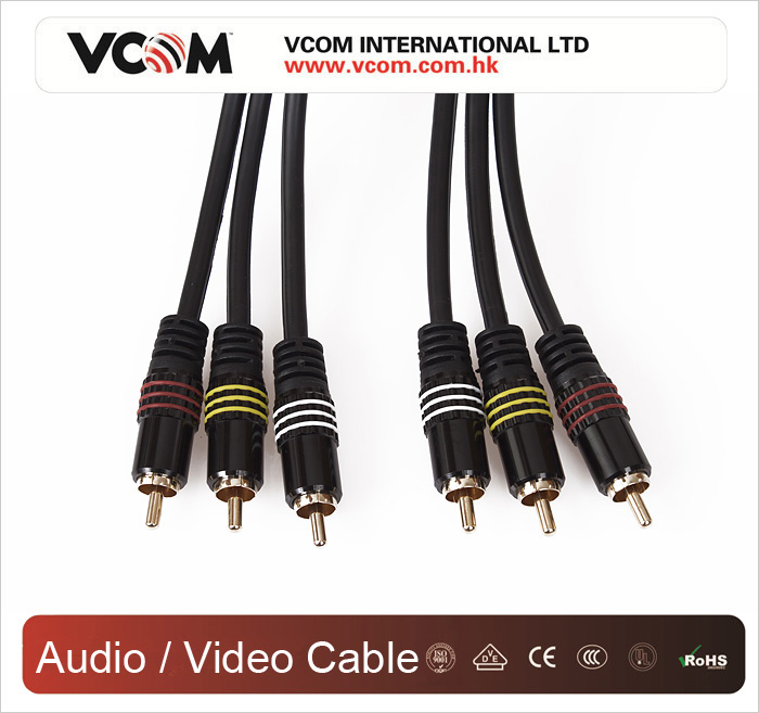 VCOM 3,5 M / M Cble 3RCA Audio Vido