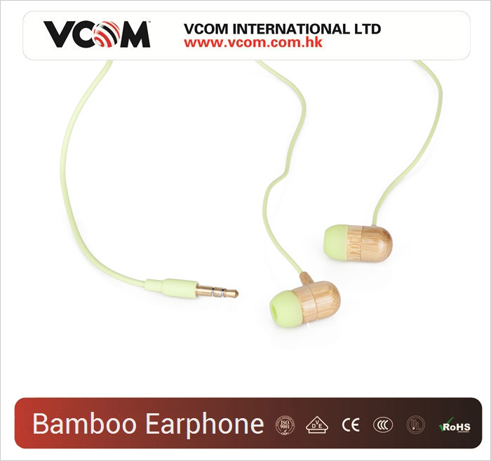 Ecouteurs VCOM Style Bamboo 